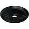 Ekena Millwork Berkshire Ceiling Medallion (Fits Canopies up to 6 3/8"), 20 1/8"OD x 3 7/8"ID x 1 7/8"P, Jet Black CM20BE1BLF - alternate 2